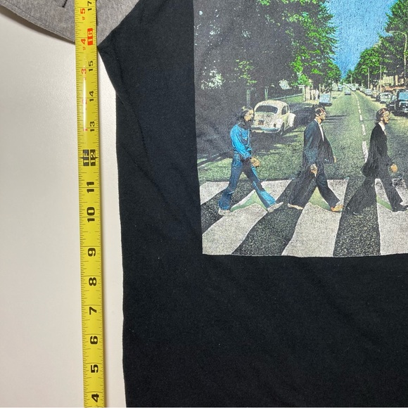 Beatles T Shirt Jersey Style Unisex Abbey Road Vintage Inspired 3/4 Sleeves - Picture 8 of 11